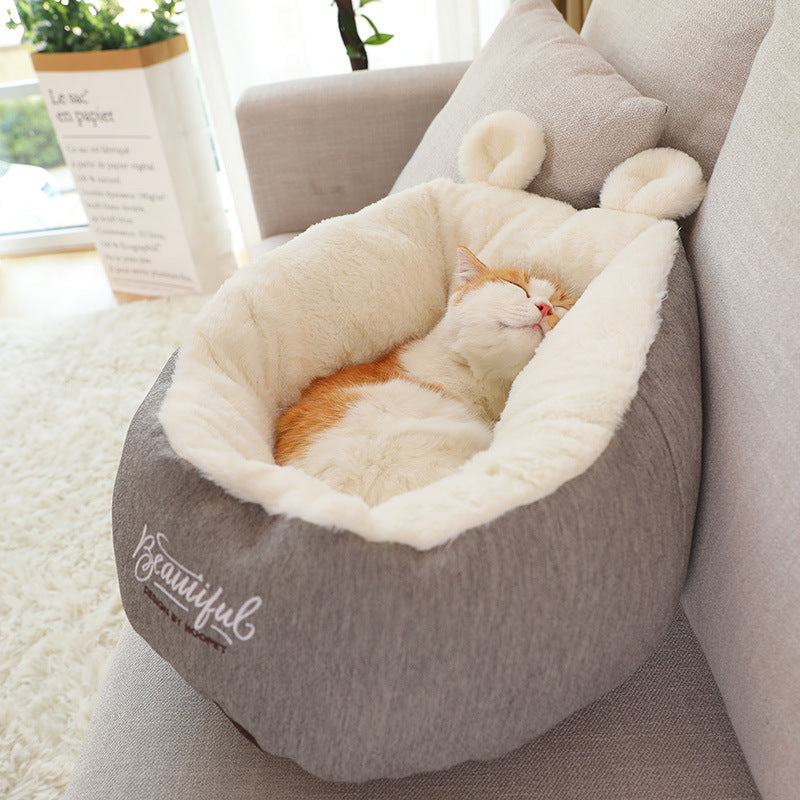 Pet Bed Warming Soft Sleeping Bag Puppy Kennel