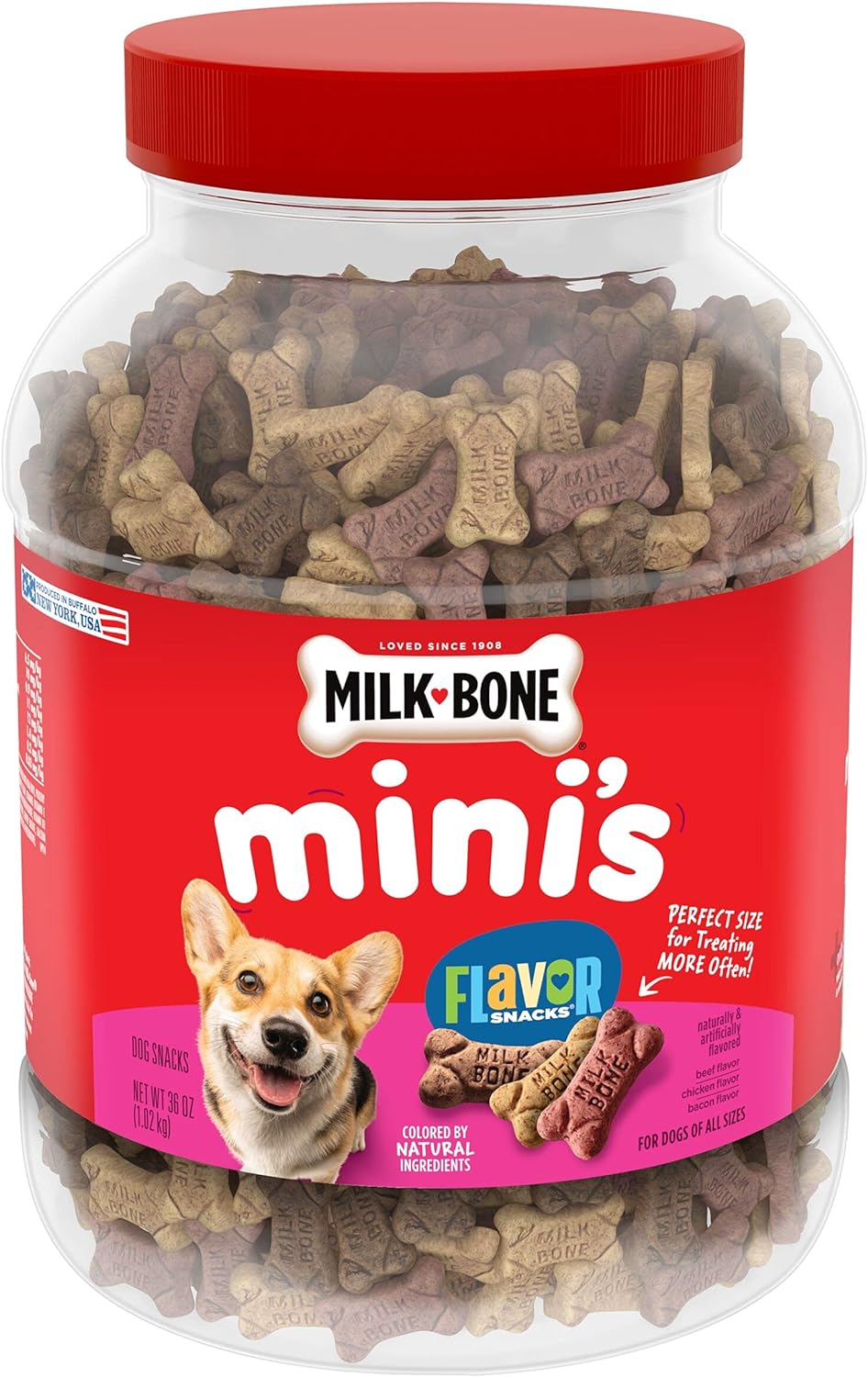 Mini'S Flavor Snacks Dog Treats, 36 Ounce