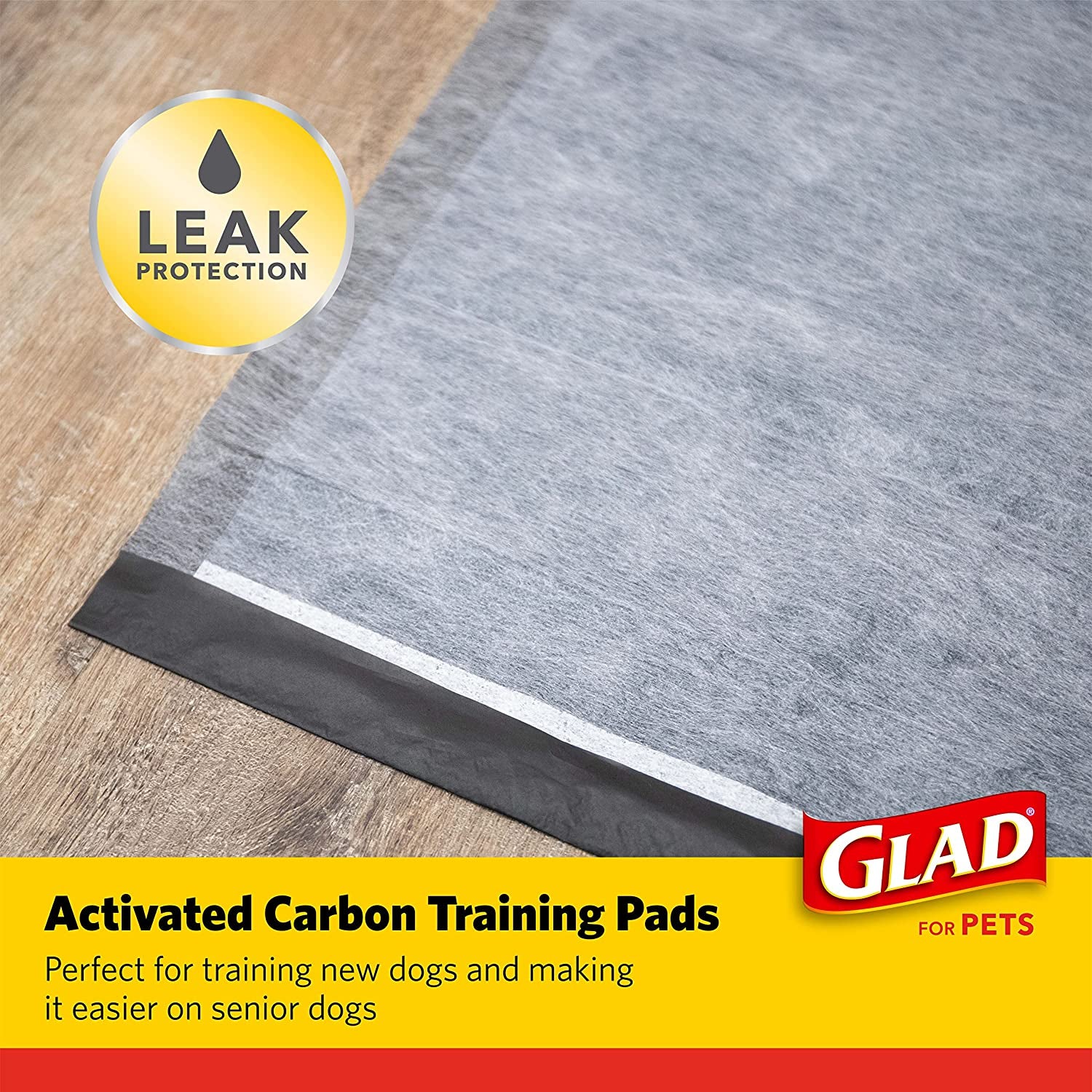 for Pets Black Charcoal Puppy Pads 23" X 23" Allinone Puppy Potty Training Pads That ABSORB & NEUTRALIZE Urine Instantly New & Improved Quality Puppy Pee Pads, (Pack of 1, 100 Count Total)